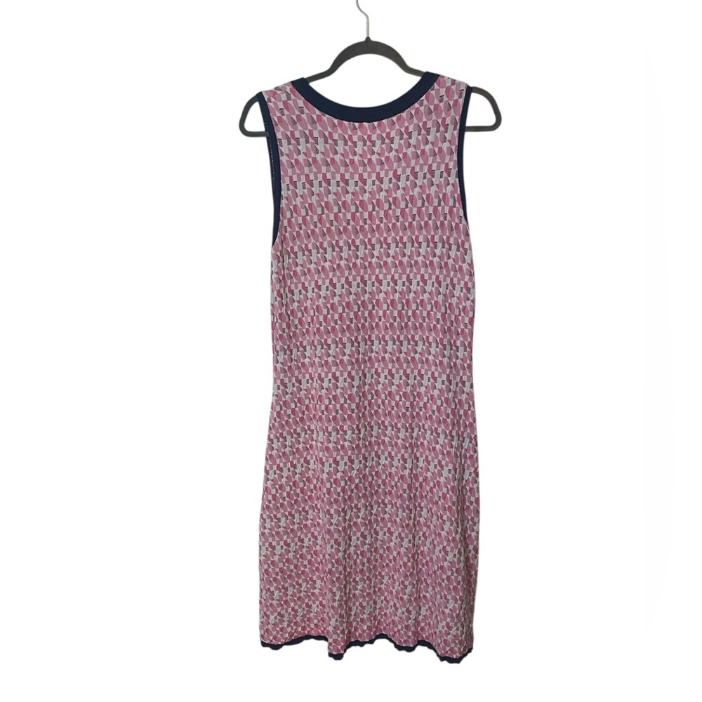 Aldo Martins Pink and Navy Knit Dress - Picture 2 of 4